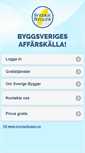 Mobile Screenshot of mobil.sverigebygger.se